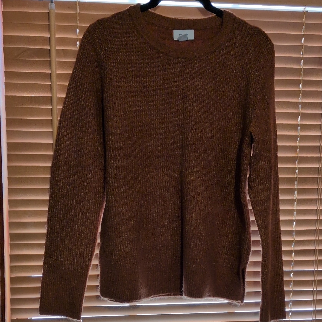 Old Navy Women's Marled Brick/Rust Crew Neck Sweater